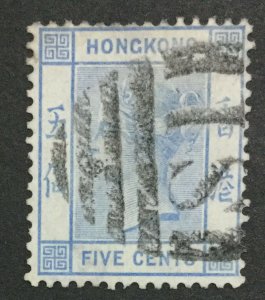 MOMEN: HONG KONG SG #29 CROWN CC S1 USED LOT #203797-9762