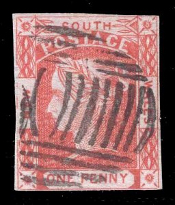 MOMEN: NEW SOUTH WALES SG #45 1852 IMPERF USED £160 LOT #66411