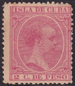 Cuba 1894 Sc 138 MLH* rounded top corner