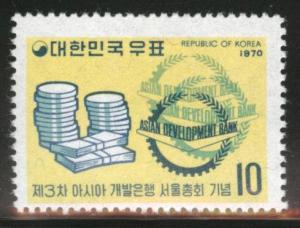 Korea Scott 703 MNH** Money and Banking stamp CV$2