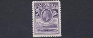 BASUTOLAND  1933  5/- VIOLET  MH  CAT £80  EVEN LIGHT TONING