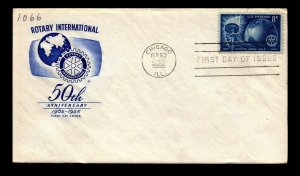 1066 FDC / Farnam Cachet / Erased Address - N360