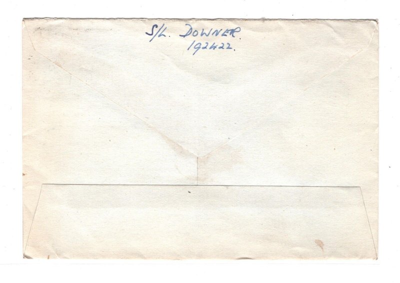 MALAYA BMA 6c Air SINGAPORE Military Cover SQUADRON LEADER? 1947 London MA1122