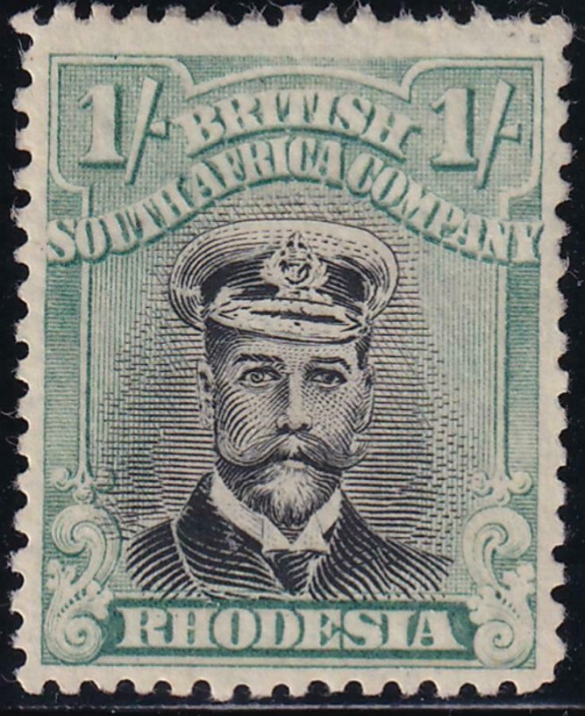 Rhodesia 1913-1923 SC 130a Mint Light Green and Blk