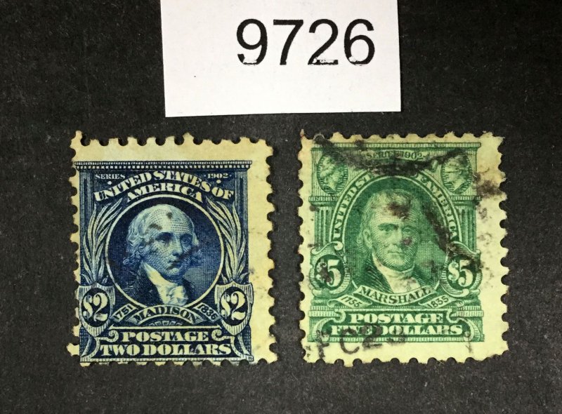 MOMEN: US STAMPS #479-480 USED   LOT #9726