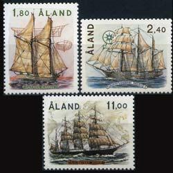 ALAND IS. 1988 - Scott# 31-3 Sailing Ships Set of 3 NH