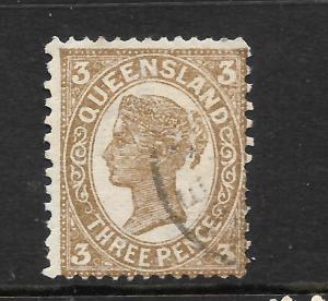 QUEENSLAND 1907-11   3d     QV   FU     SG 304