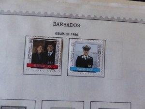 Barbados 1852-1992 Stamp Collection on Scott Album Pages