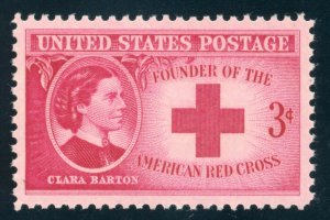 US Stamp #967 Clara Barton 3c, PSE Cert - Superb 98 - MOGNH - SMQ $65.00