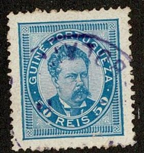 Portuguese Guinea #27 used 50r king