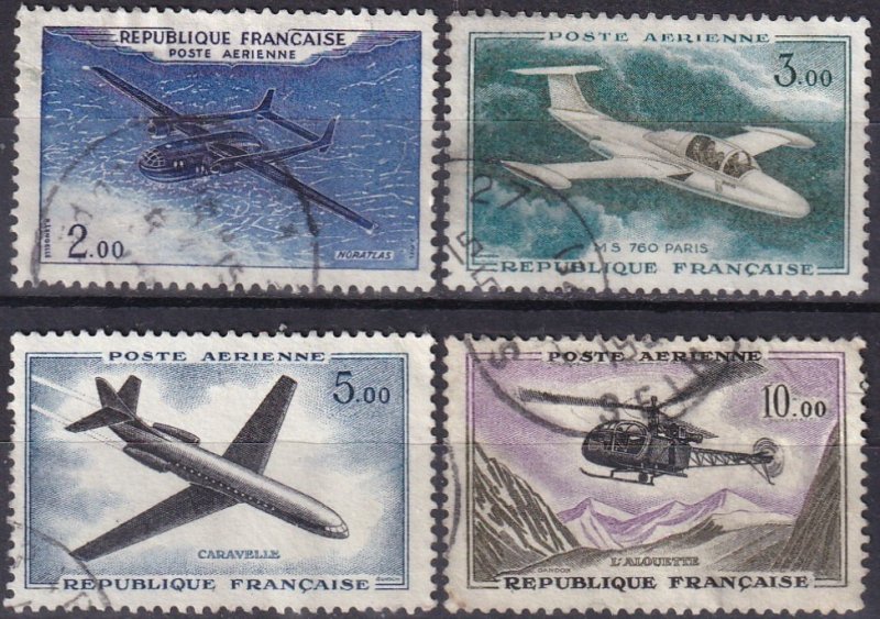 France #C37-40  F-VF Used CV $3.15  (Z6520)