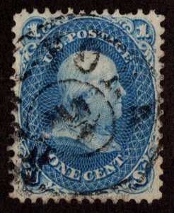 KAPPYS 1861 FRANKLIN SCOTT 63 BLUE USED F-VF 50079