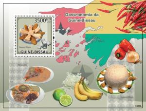 GUINEA BISSAU 2009 SHEET GASTRONOMY