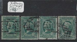 Guatemala (acg)  SC 7 X4 Numeral Cancels   VFU 