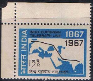 India. MNH. Centenary Indo-European telgraph.  SC 456.