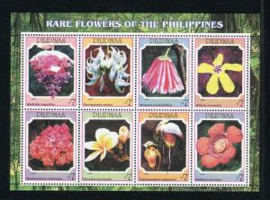 Philippines 3086-3087, MNH,  Flowers  2007. x27095