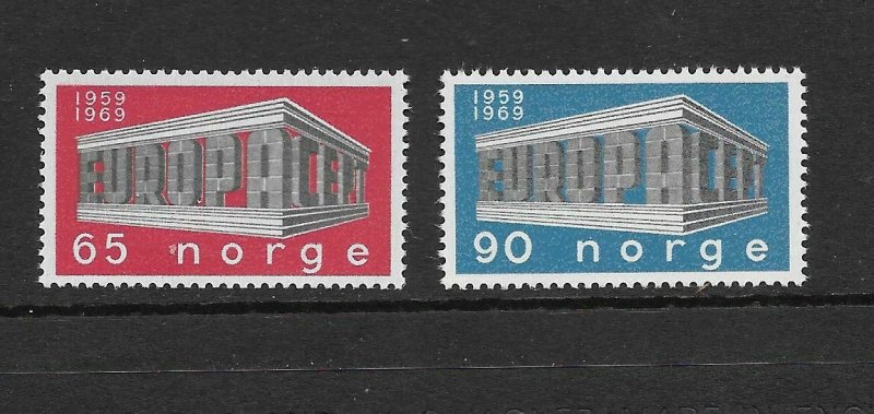 NORWAY - EUROPA 1969 - SCOTT 533 TO 534 - MNH