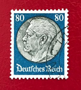 1933-36 Germany Sc 430 used 80pf Pres. von Hindenburg Cv1.20 Lot 3302