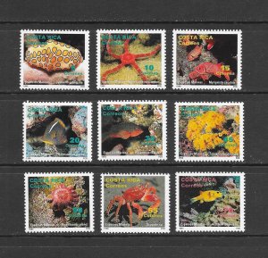 FISH - COSTA RICA #466-74  MNH