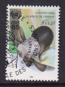 United Nations Geneva  #139  cancelled  1985 UNICEF  1.20fr