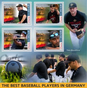 Stamps. Baseball  2022 year,  1+1 sheets  perforated MNH** NEW