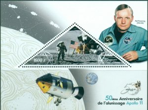 Space NASA 50 Apollo 11 Anniversary Neil Armstrong 3 MNH stamp sheets set