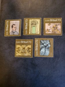 Stamps Brazil Scott 1315-9 never hinged