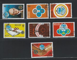 Belize  used CTO sc#  538-544