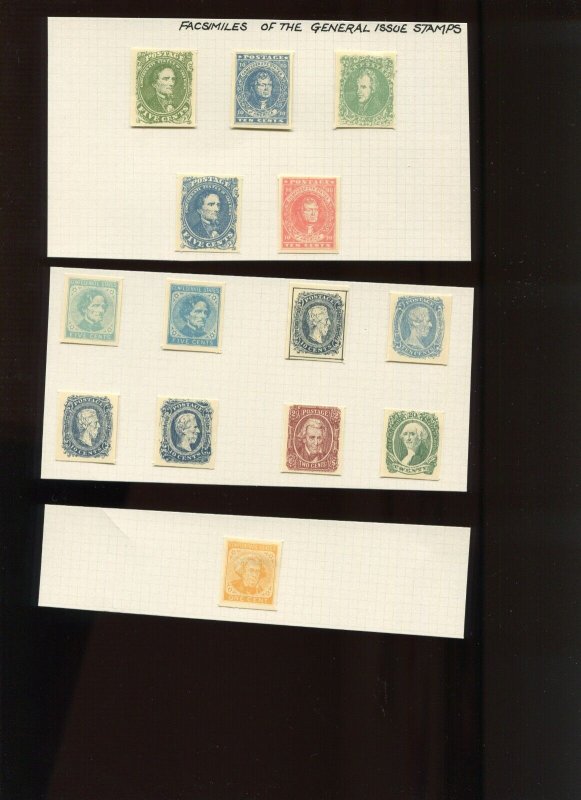 Confederate States Lot of Scarce Forgery Stamps (CSA 924 o)