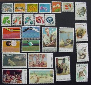 Australia, Scott 554-579, mint complete set