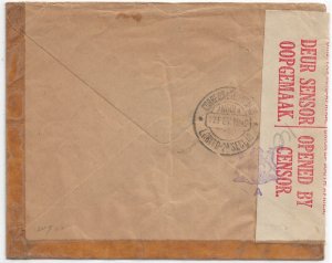 Luanda, Angola to Schenectady, NY 1943 South African Censor (C5642)