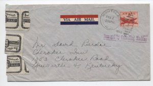 1952 Montclair NJ cover damaged by cancelling machine official seals [6594]