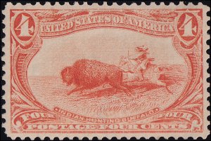 US Scott #287, PSE Graded 80 Cert, VF, Mint, OG, Never Hinged, SMQ $350.