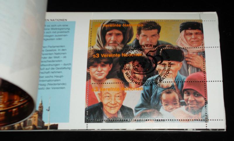 U.N.VIENNA, 1995, 50th ANNIVERSARY  CTO, PRESTIGE BOOKLET  NICE!! LQQK!