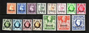 Great Britain Tangier-Sc#531-45-unused hinged  set-KGVI-1949-