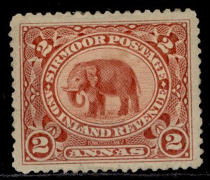 INDIAN STATES - Sirmoor QV SG25, 2a rose, M MINT. Cat £11. 