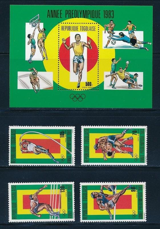 Togo - MNH Set Los Angeles Olympic Games 1984 (C481-85)