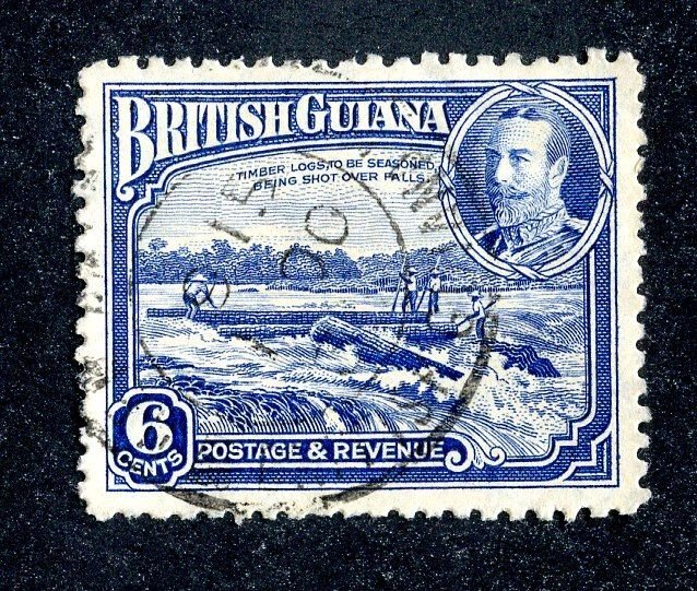 1934 British Guiana Sc # 214 used cv. $7 ( 9393 BCXX )