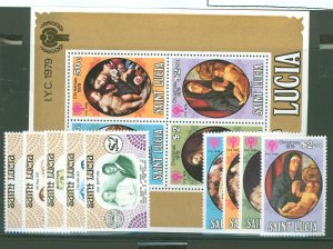 St. Lucia #460-4/483-6a  Single (Complete Set)