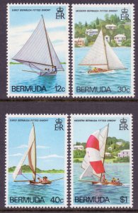 Bermuda Scott 437/440 - SG461/464, 1983 Yachts Boats Set MNH**