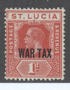 St. Lucia, Scott #MR2, Unused, Hinged