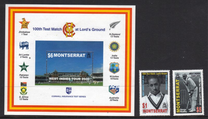 Montserrat SC# 1000-1002 MNH