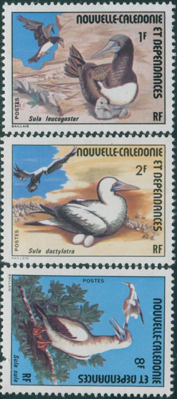 New Caledonia 1976 SG561-563 Ocean Birds set MNH