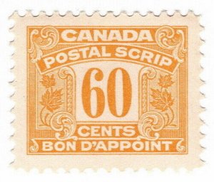 (I.B) Canada Revenue : Postal Scrip 60c