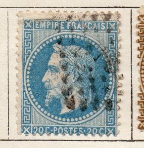 France 1863 Early Issue Fine Used 20c. NW-07876