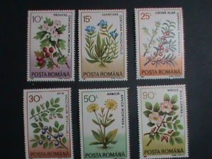 ​ROMANIA-1993-SC#3804-9 MEDICINAL PLANTS & FLOWERS -MNH  SET VERY FINE
