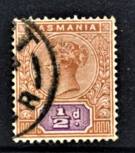 STAMP STATION PERTH Tasmania #76 QV Definitive Wmk.77 Used CV$6.00