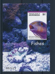 [34912] Micronesia 2007 Marine life fish Multi-barred goatfish Sheet MNH