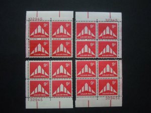 #C77 9c con alas delta silueta placa bloque #32945 emparejado conjunto Original chicle de menta nunca con bisagras Muy Fino 