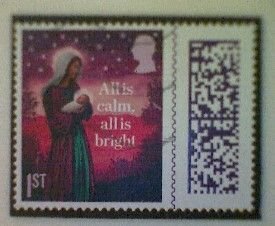 Great Britain, Stanley Gibbons 5101, used(o), 2023, Christmas: Angel, 1st-matrix